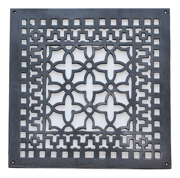 grille de plancher en fonte 16x16