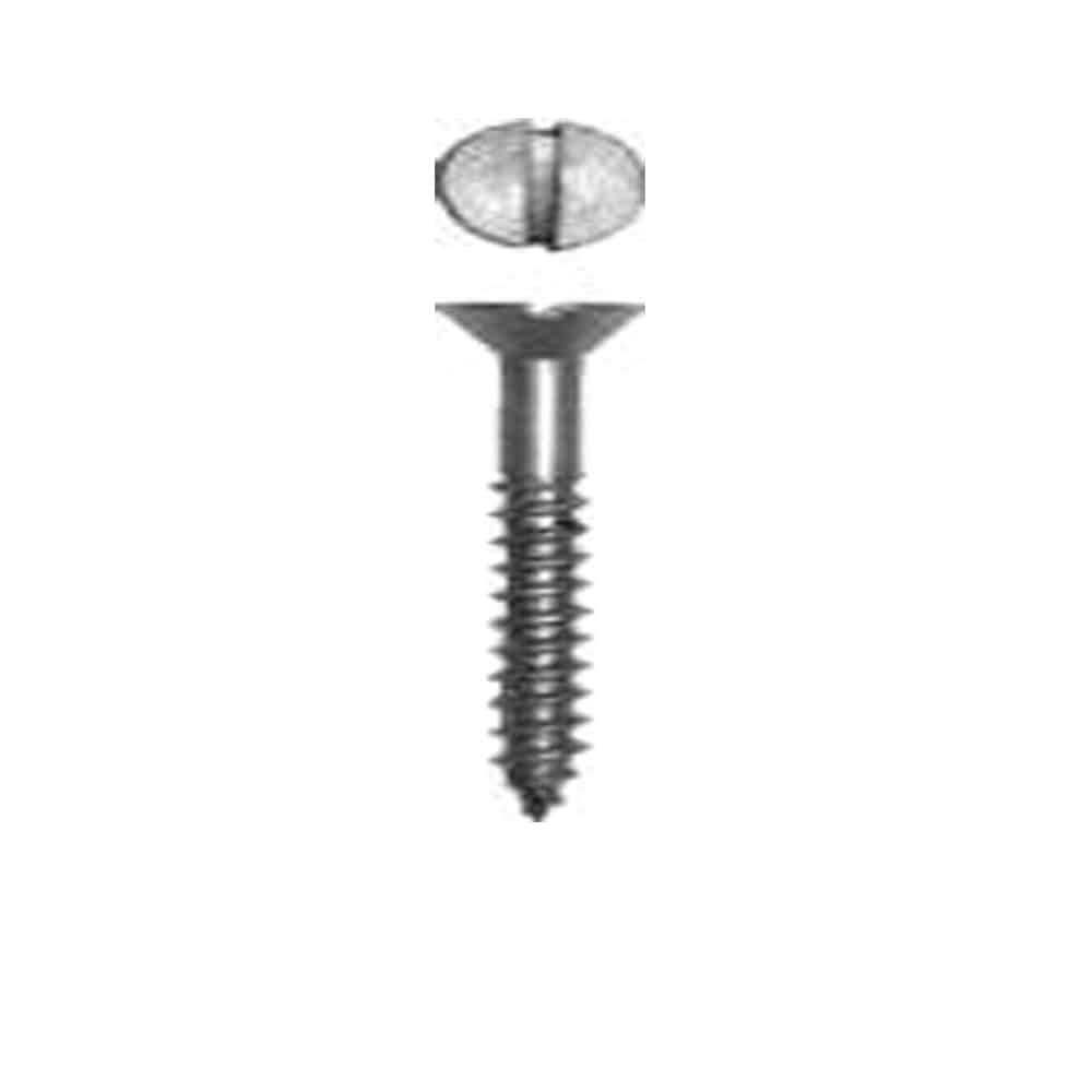 Wood Screw #8x7/8”Slotted Round Head Antiqued