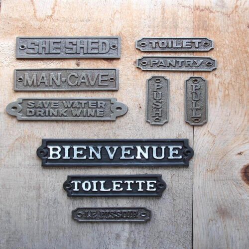Signe en fonte