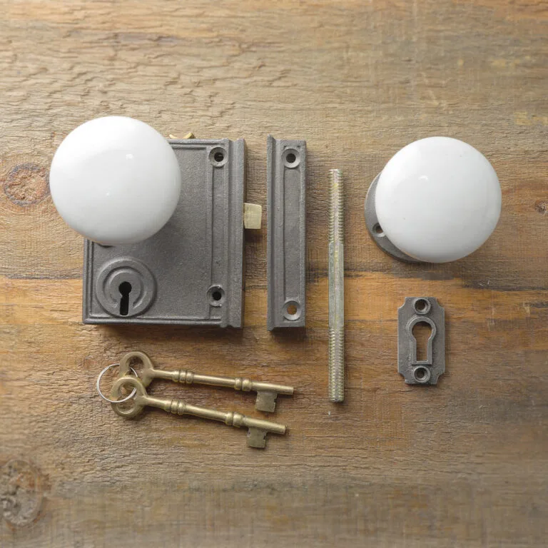 cast-iron-vertical-rim-lock-white-knob-A63VS1