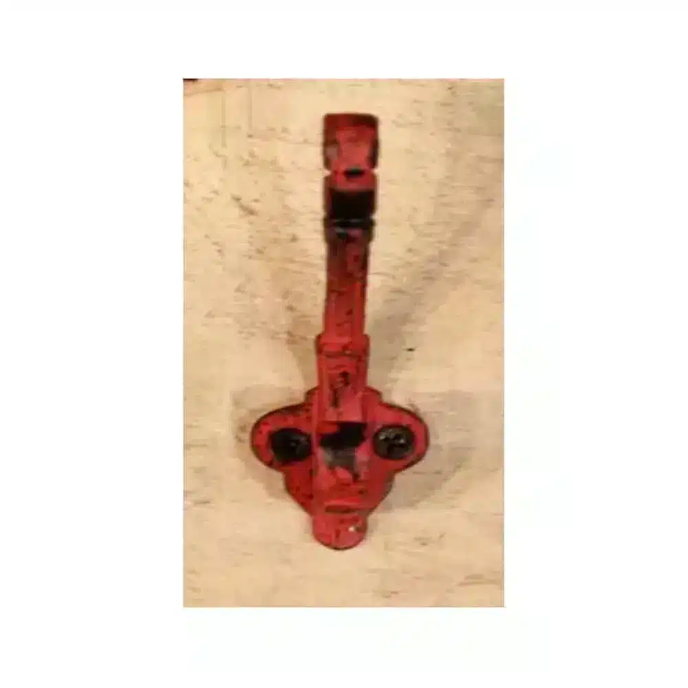 Red Industrial-Style Wall Hook