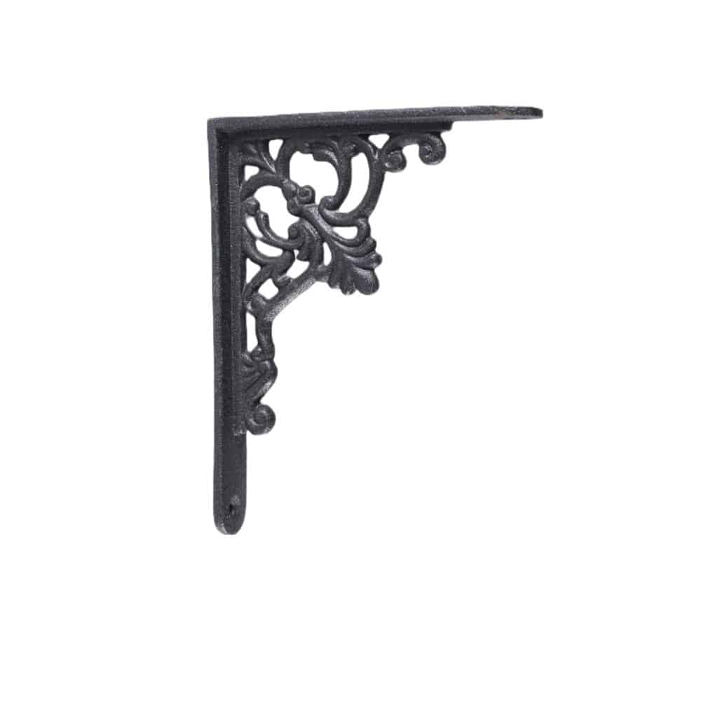 flower pattern cast iron shelf bracket