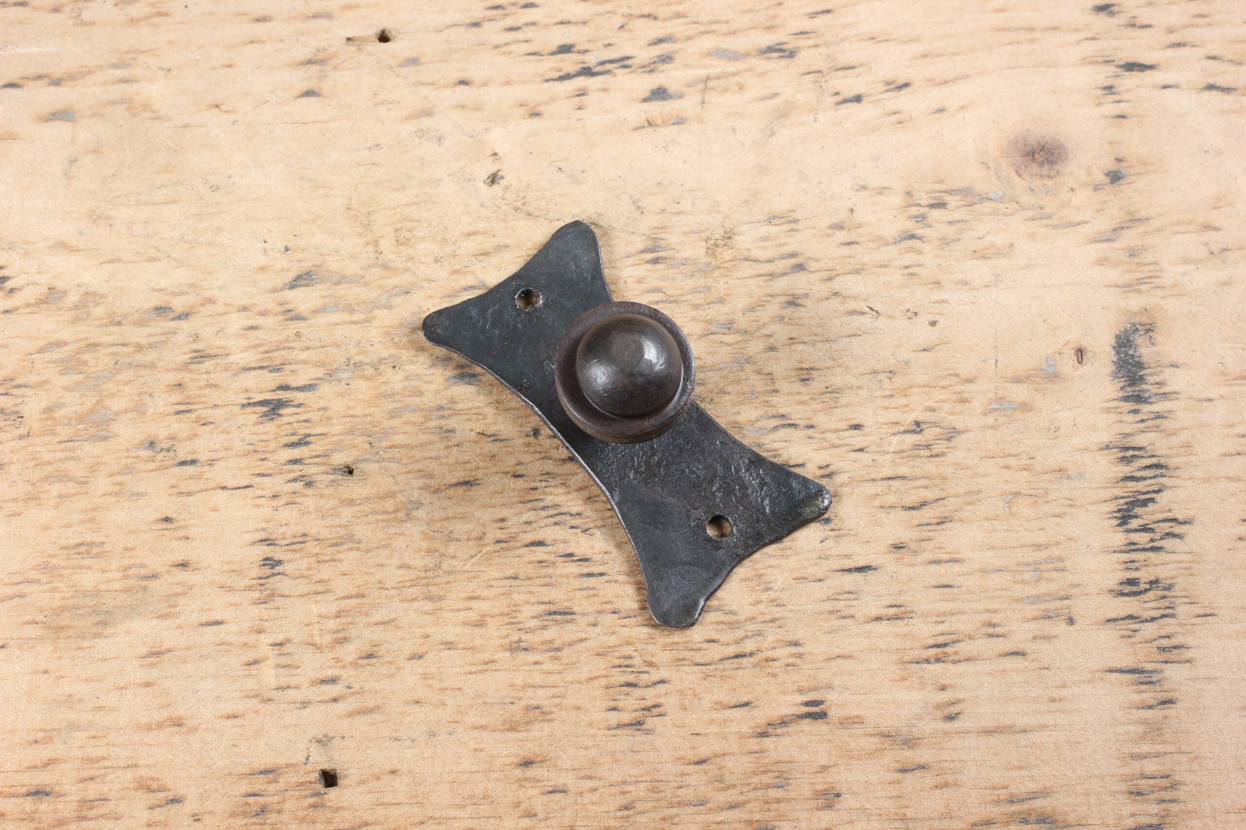 Forged Iron Knob with Backplate