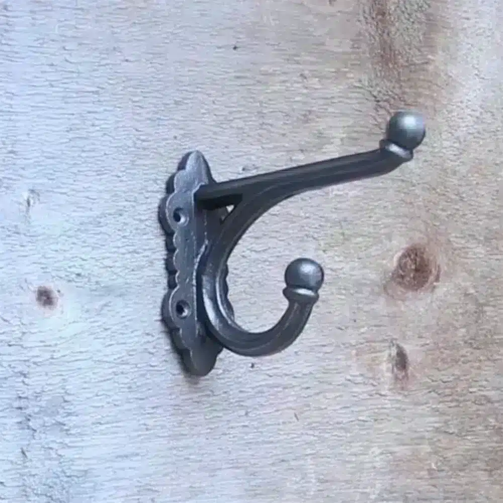 Natural finish Cast iron harness hook