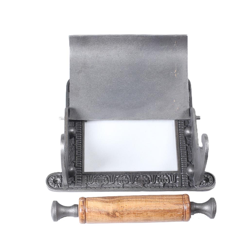 victorian cast iron toilet paper holder