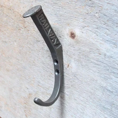 Railway nail cast iron hook