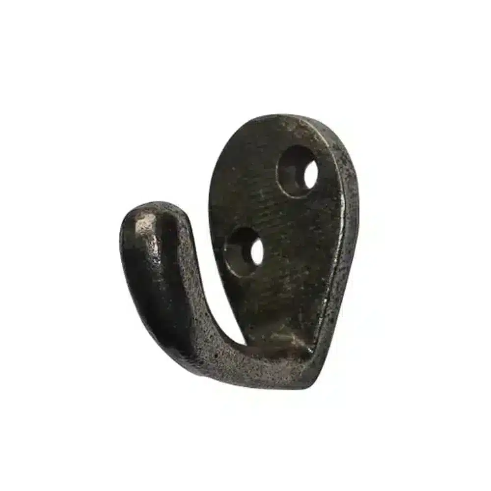 Single old iron antique finish baby hook
