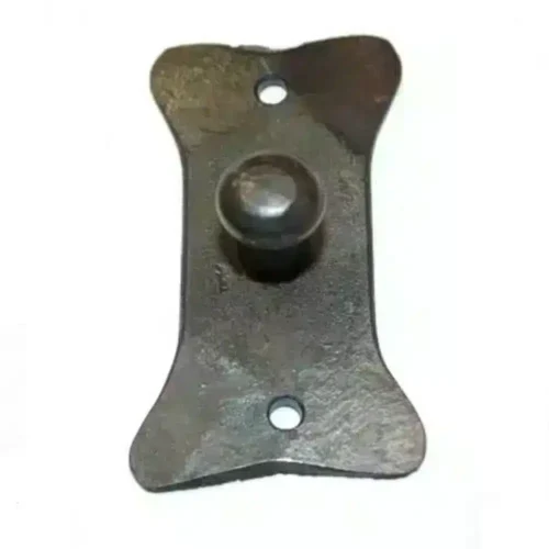 Antique Wrought Iron 3 inch Knob with Backplate