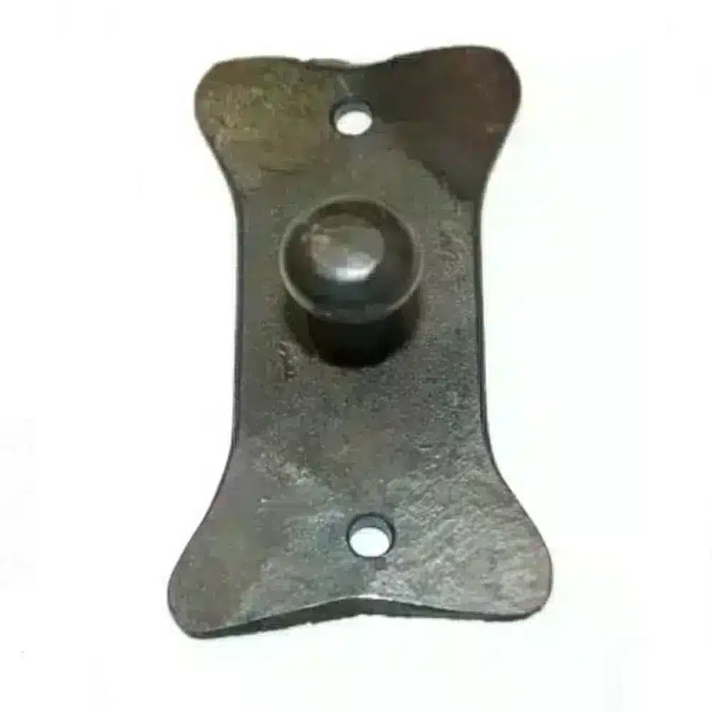 Antique Wrought Iron 3 inch Knob with Backplate