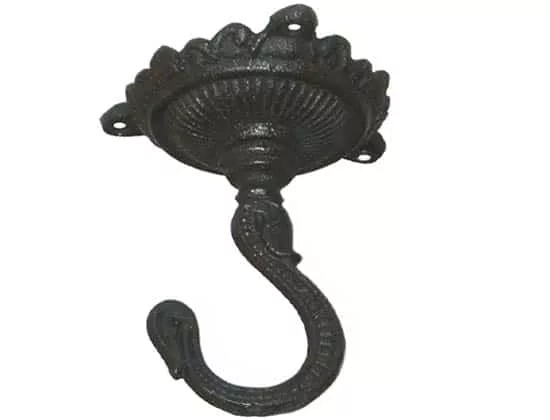 Antique Cast Iron Mermaid Ceiling Hook