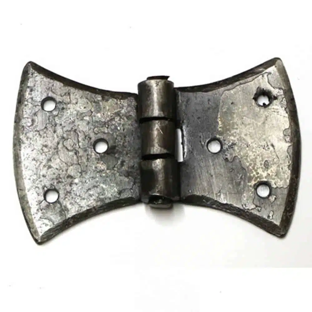 Forged Pewter Finish Butterfly Hinge, Antique Butterfly Hinge