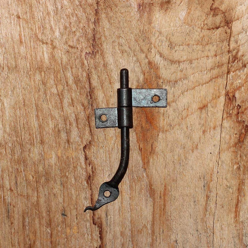 Wrought Iron 3.5 inch Left Side Rat Tail Hinge