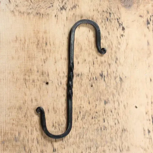 Black Forged Iron 6 inch S-Hook