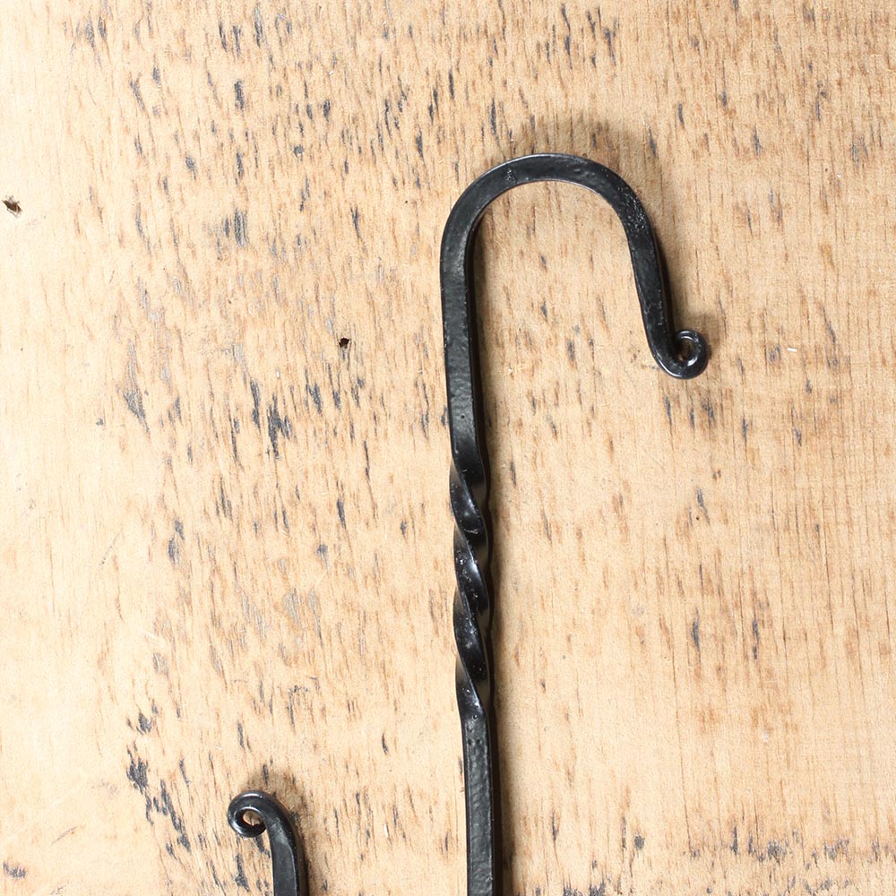 Black Iron 6 inch SHook, Wrought Iron 6 inch SHook