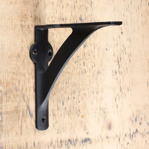 Black Industrial 5 x 5 inch Decorative Shelf Bracket