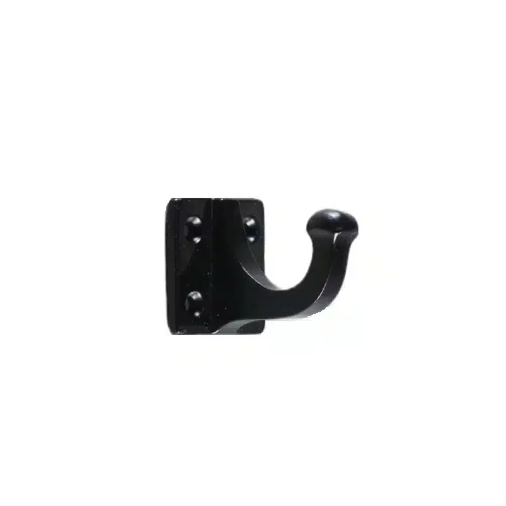 Crochets Muraux Ronds Noirs En Acier Inoxydable - Lot De 8, 50 Mm - Pour Vêtements, Serviettes, Déco